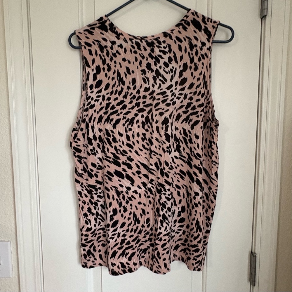 Nine West Women’s Soft Spun Animal Print Tank - Size 2XL
